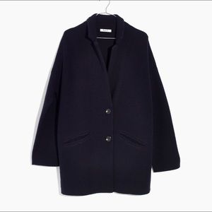 Madewell Navy Blue Blazer Sweater-Jacket